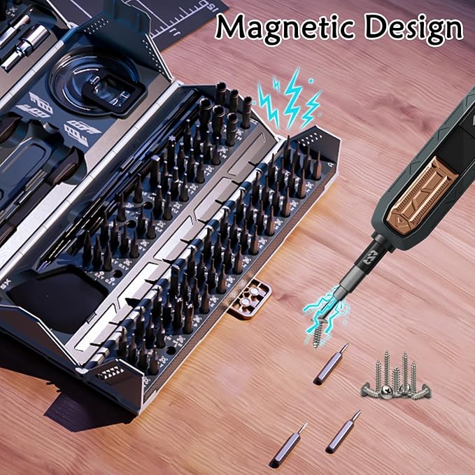 180 in 1 Manual Precision Screwdriver Set, Professional Computer Screwdriver Kit, Magnetic Repair Tool Kit with Home Drill Bits for iPhone Computer Laptop ablet Watch Xbox Game Console