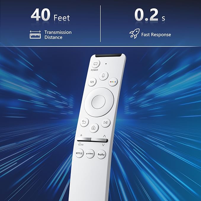 Voice Remote for Samsung-Smart-TV-Remote-Control-Replacement, Universal for Samsung Frame Crystal QLED OLED UHD 4K 8K Voice Smart TV