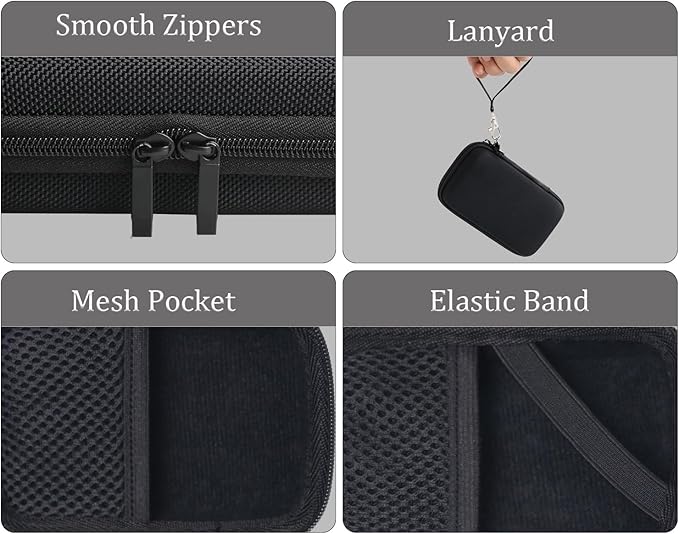 Hard Protective Travel Case Compatible with Mini Body Camera, Wearable Action Body Cam,Thumb Action Camera