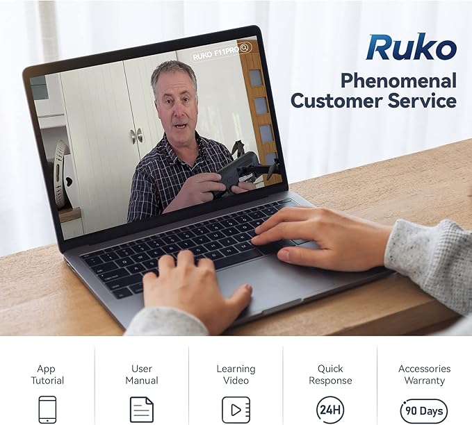 Ruko F11PRO Drones with Camera for Adults 4K UHD Camera, 60 Mins Flight Time with GPS Auto Return Home, Brushless Motor, Black (with Carrying Case)