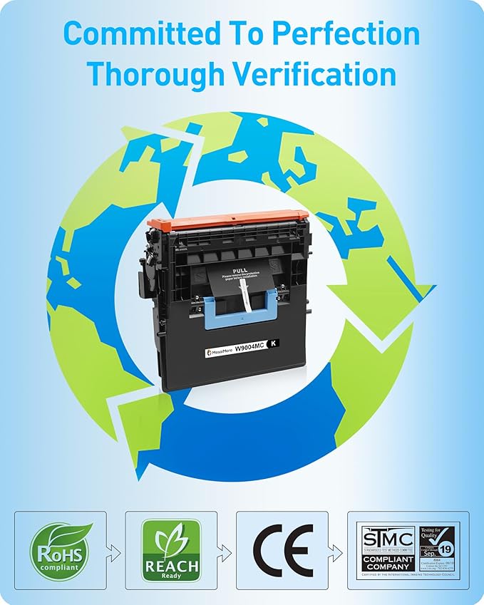 MasaiMara W9004MC Black Compatible Toner Cartridge for HP LaserJet Managed E60065x E60055dn E60075dn E60075x E60065dn; MFP E62575z E62565h E62565hs E62555dn E60155dn E60165dn E60175dn E62655dn Printer