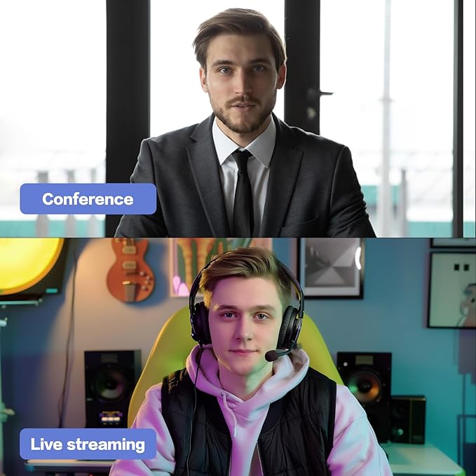 4K USB Video Conference Camera - 120° Wide Angle, Auto Framing Webcam for Mac PC Meetings, 1/2.3" CMOS Sensor Noise Reduction, USB Type-C Connect Laptop PC, Certified for Microsoft Teams