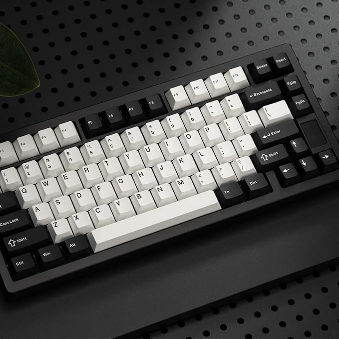 Chilkey ND75 Mechanical Keyboard: 75% Percent Aluminum Wireless Gaming Keyboard with Screen, Quick Assembly, BT/2.4G/USB-C, Hot Swappable Per-Key RGB Custom Black Key Board for Laptop Office PC