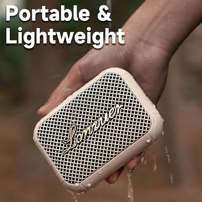 Portable Bluetooth Speaker, IPX7 Waterproof Wireless Speaker with 10W HD Sound,8H Playtime,TWS, BT5.3, Built-in Mic for Hands-Free Calls, Lightweight 336g with Mount Strap, Ideal for Outdoor Travel