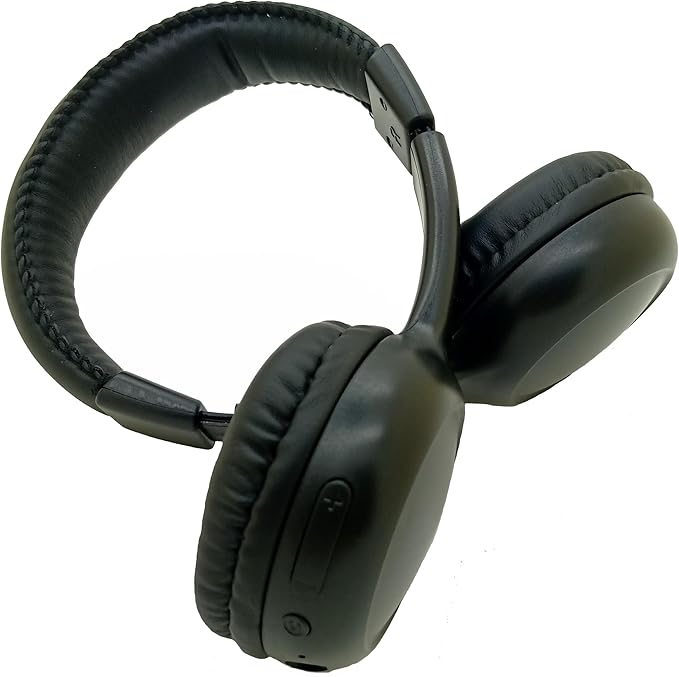 Kids Wireless Headphones, Over-Ear Design with Bluetooth 5.0, Adjustable Over-Ear Design, Available in Blue, Black, Pink (Black)