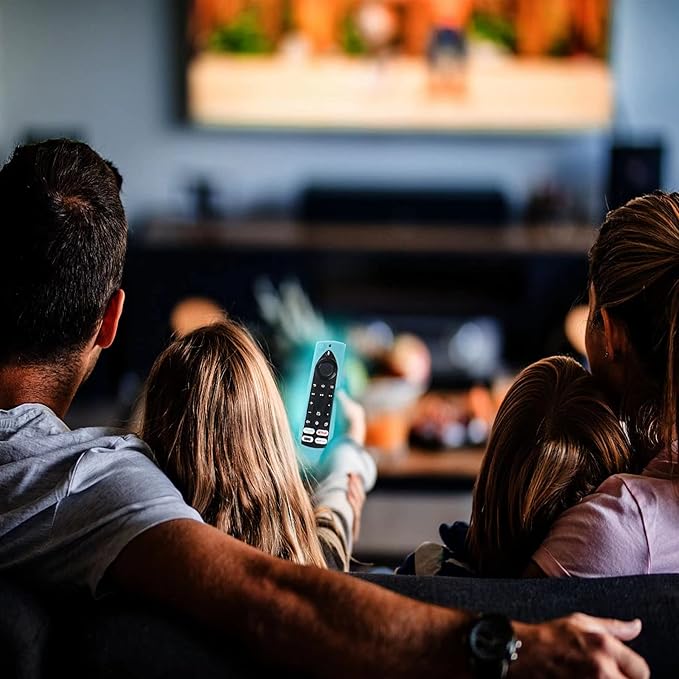 [2-Pack] Climberer Night Vision Covers for Fire Stick 4K Max (New Model) | Fire TV 4k max+ Compatible with(Insignia, Toshiba, Pioneer, Omni) Fire TV Remote 2024- Luminous Silicone with Lanyard