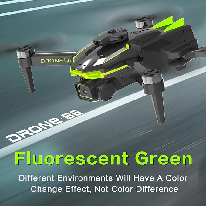 Drone with Camera 4K for Beginners, Brushless Motor Drone with 40 Mins Long Flight Time Altitude Hold Obstacle Avoidance RC Quadcopter Toys Gifts For Kids Adults, Green