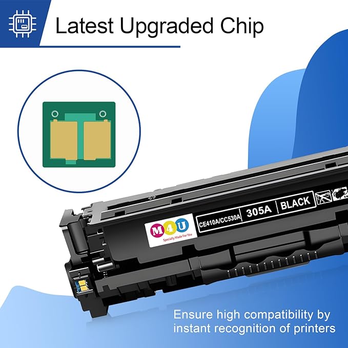 305A Toner Cartridge Replacement for 305A CE410A for Laser Jet: 300 Color M351a, 400 M451dw M451dn M451nw, 400 Color MFP M475dn M475dw, Black(2 Pack)