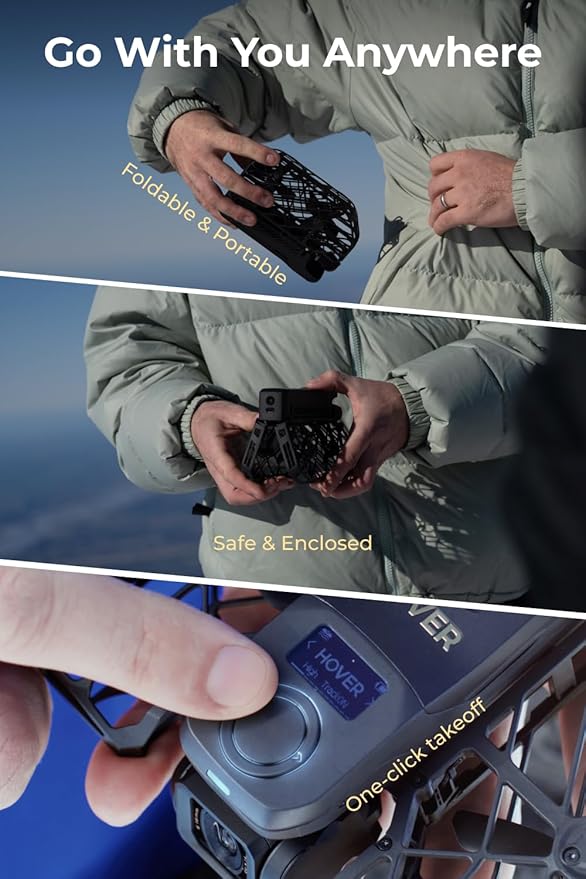 X1 PRO 4K Action Flying Camera, Foldable Drone with Camera with 42 KM/H Follow Speed, 10+ Fully Automatic Flight Modes, Fly Anywhere with OmniTerrain, SmoothCapture 2.0(Basic Combo)