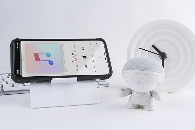 Xoopar Mini Xboy Portable Bluetooth Speaker – LED Light-Up – Powerful 360° Sound – Built-in Selfie Remote – Black