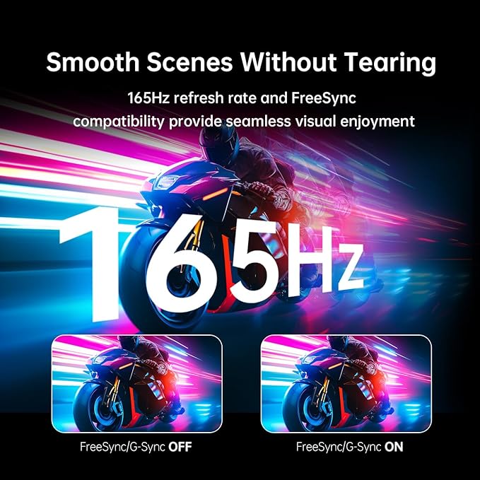 KTC 34 Inch Ultrawide Monitor, 165Hz WQHD 3440X1440 Curved Gaming Monitor, 1500R PC Monitor, HDR, FreeSync & G-Sync, HDMI, DisplayPort, VESA, Tilt Swivel Height Pivot Adjustment, H34S18S