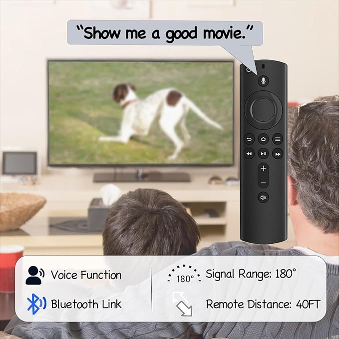 (Pack of 2) New Voice Replacement TV Remote Compatible with Stick 2rd Gen L5B83H, with Amazon Smart TVs Stick (2nd Gen,3rd Gen,Lite,4K)