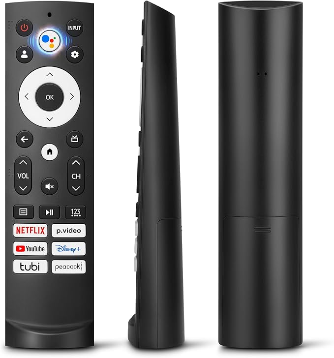 Voice Remote Control Replacement for Hisense Smart Google TV，Compatible with Hisense QLED UHD Mini-LED ULED Google TVs