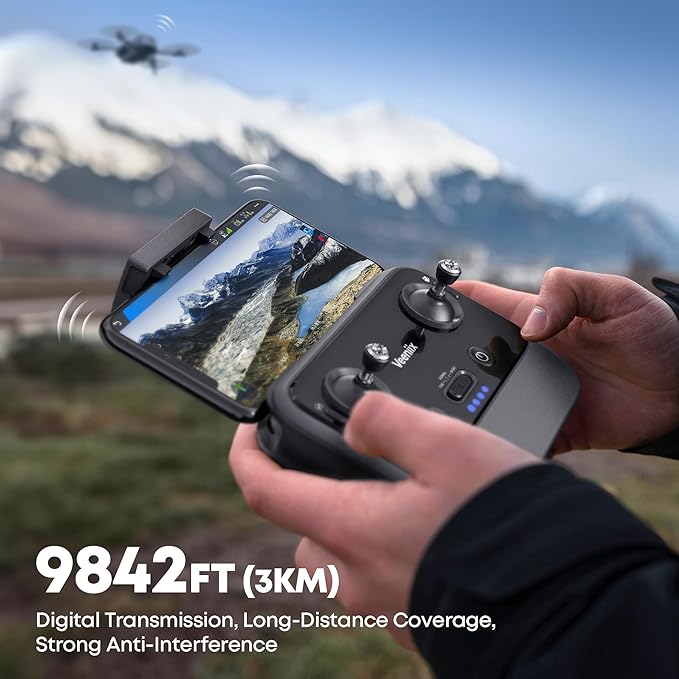 V11MINI SE Drones with Camera for Adults 4K UHD,Under 249g,70 Mins Flight Time,9842FT Long Range,Auto Return,Lightweight and Foldable Drone for Adults,Beginner,Upgraded Mini Drone with TOF GPS