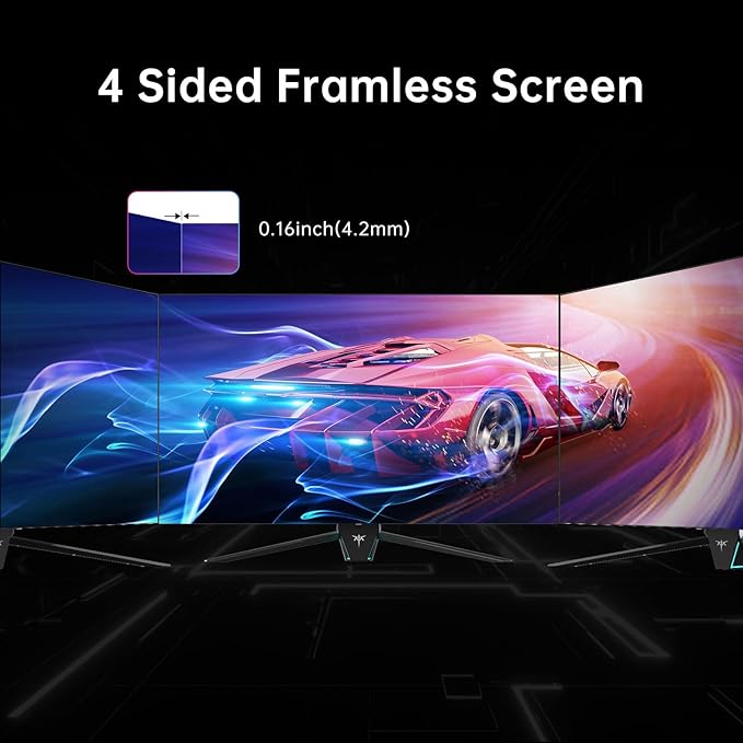 KTC 42 Inch 4K OLED Gaming Monitor, 0.1ms GTG 138Hz, 134% sRGB, 4-Side Frameless, Type-C 90W, Speakers,Remote, Freesync G-Sync, DP/HDMI/USB, VESA, Ultrawide OLED Monitor for Gaming(Without Base)