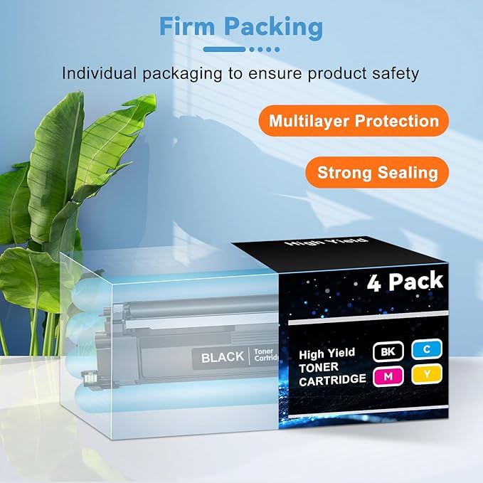 210A Toner Cartridge Compatible for HP 210A 210 210X Toner Cartridges Replacement for HP Color Laser Jet Pro MFP 4301fdn Pro 4201dw 4201dn W2100X W2100A Printer Black Cyan Magenta Yellow 4 Pack