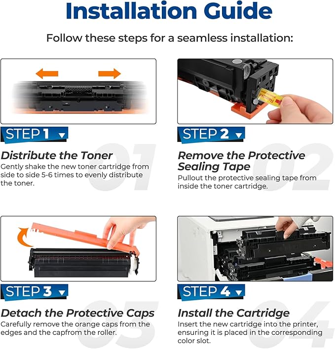 210A Toner Cartridge Color Laser Jet MFP 4301fdw Compatible for HP 210A 210X Toner Cartridges 4 Pack for HP210A HP210X Work With Color Laser Jet Pro MFP 4301fdw 4301dw 4301fdn 4201dw 4201dn Printer