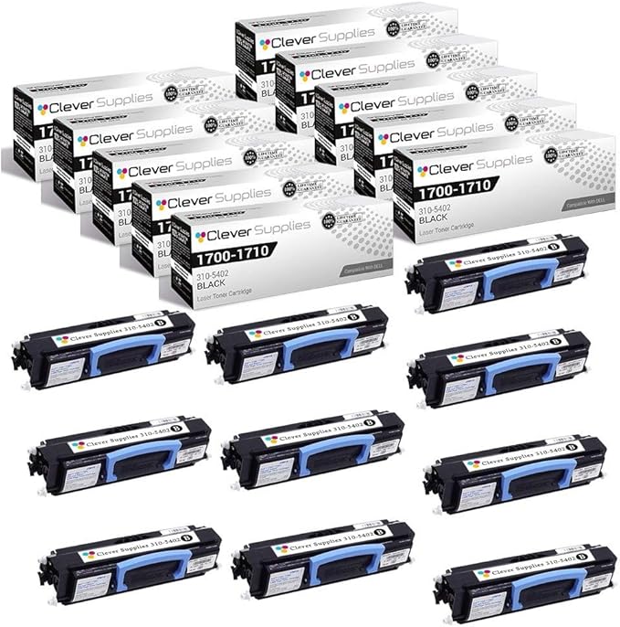 CS Replacement Drum Cartridge Compatible with Dell 1700-D 310-5402 Black 1700n 1710 1710n 10 Pack