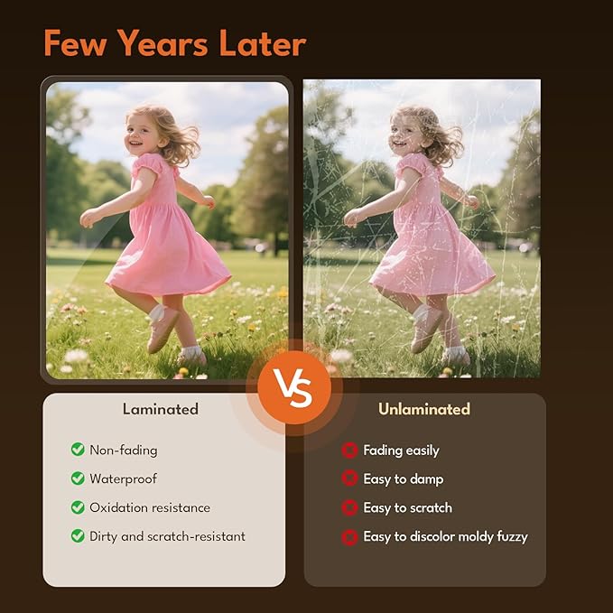 Uinkit 3.5Mil 100Pack Clear Laminating Sheets, Menu Size, 11.5 x 17.5-Inch Laminate Pouches, Protector for Photo Papers, Use in Office School Supplies, Rounded Corner