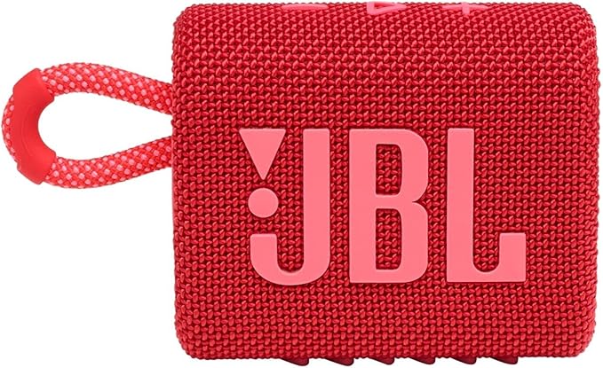 JBL Go 3 Portable Bluetooth Speakers (JBLGO3BLUAM and JBLGO3REDAM)