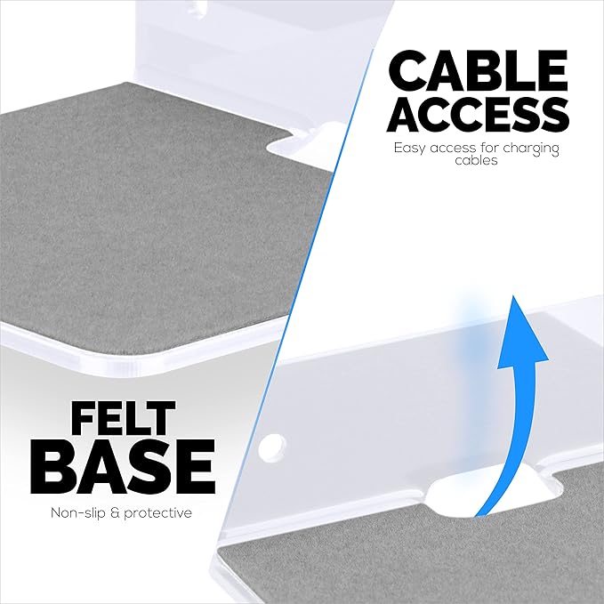 BRAINWAVZ 2-Pack 4” Small Floating Shelf Bluetooth Speaker Stand, Adhesive & Screw Wall Mount, Anti Slip, for Cameras, Baby Monitors, Webcam, Router & More, Universal Holder (SHELF11 White)