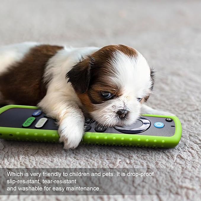 (3 Pack) Protective Cover for Fire TV Stick Remote, Friendly Silicone Material, DropProof, DustProof, Washable, Compatible with Most Models of Fire Stick 4k Remote Case, FireTV Remote Skin