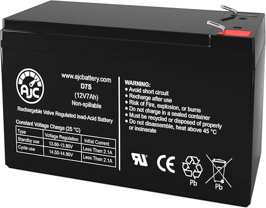 AJC Battery Compatible with APC Back-UPS Pro 700 LS BP700UC 12V 7Ah UPS Battery