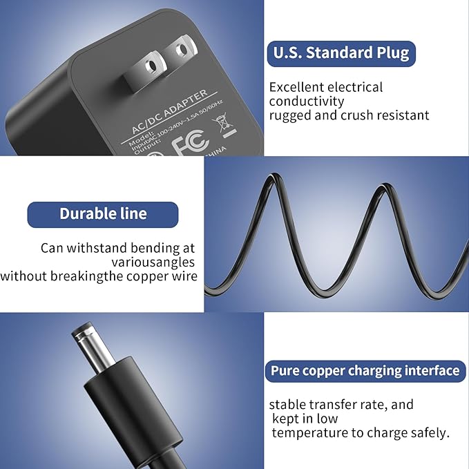 21W Power Adapter for Amazon Echo (1st & 2nd Generation) Echo Show (1st Gen) Echo Plus (1st Gen) Fire TV (2nd Gen) Echo Look Echo Link AC DC Adapter Supply