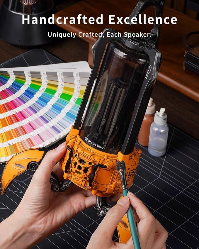 Gravastar Supernova Portable Bluetooth Speaker, LED Table Lamp Speaker, 9H Playtime, TWS Pairing, Wireless Speakers fo Party/Outdoor/Camping/Gifts