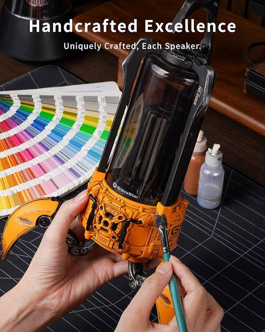 Gravastar Supernova Portable Bluetooth Speaker, LED Table Lamp Speaker, 9H Playtime, TWS Pairing, Wireless Speakers fo Party/Outdoor/Camping/Gifts