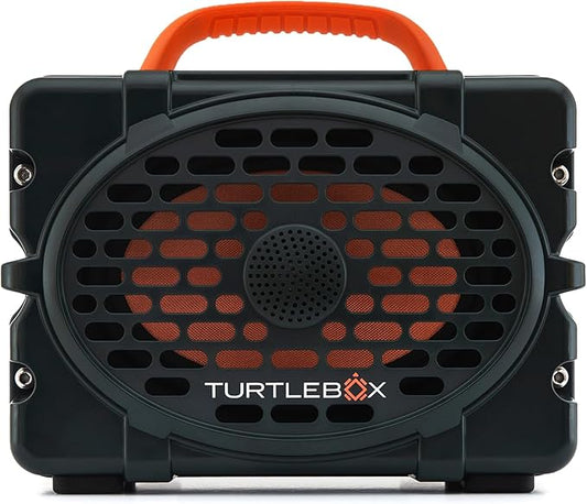 Turtlebox Original Gen 3: Portable Outdoor Bluetooth Speaker – Ultra-Loud (120dB), Waterproof (IP67), Rugged, Impact-Resistant, 3-Day Battery | Party Mode: Unlimited Pairing Stereo, Green/Burnt Orange