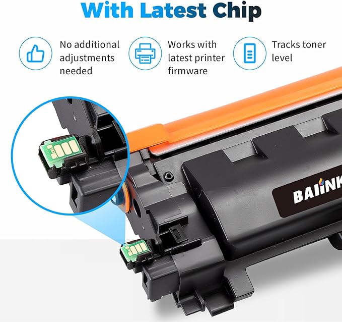 Compatible TN830XL TN830 Toner Cartridges Replacement for Brother TN830XL TN830 XL Toner use with HL-L2460DW DCP-L2640DW HL-L2405W HL-L2400D HL-L2480DW MFC-L2820DW Printer (2 Black)