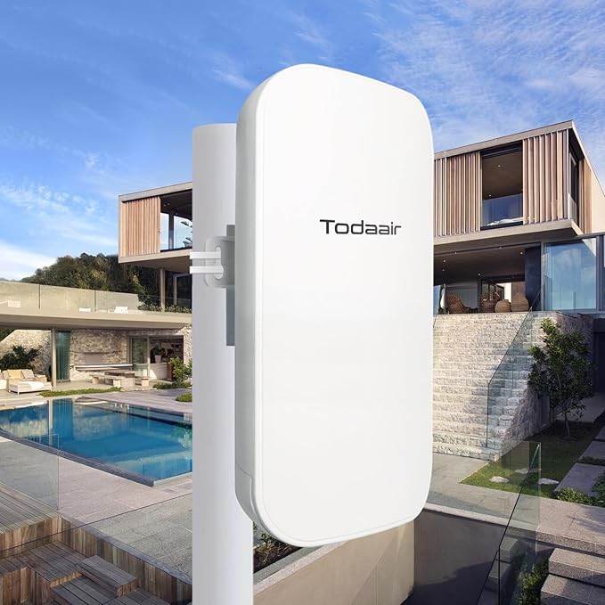 2025 Outdoor WiFi Extender，IP65 Weatherproof，WiFi Booster and Signal Amplifier，Outdoor WiFi Extender for Farm，Courtyard，Factory，Campsite