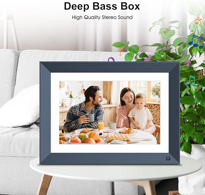 WiFi Digital-Picture-Frame 10.1" Electronic Photo-Frame - 16GB, IPS Touch Screen, Motion Sensor, Auto-Rotate, Instantly Sharing Photo Video Via App, Email, Free Cloud, Personalized Gift for Boyfriend