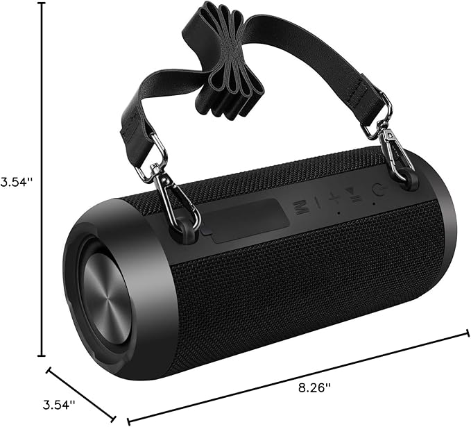 Bluetooth Speakers, 30W Portable Speaker Loud Stereo Sound, Rich Bass IP67 Waterproof, 30+ Hour Playtime, Built-in Mic, Wireless Speaker with TF, AUX, FM for Shower, Pool, Party, Travel, Outdoors