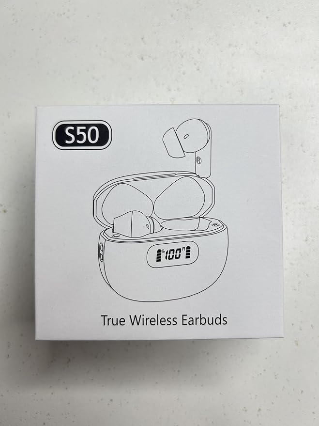 Wireless Earbuds, Bluetooth Earbuds with LED Power Display, Bluetooth 5.3 Headphones with Bass Stereo Sound 48Hours Playtime in Ear Ear Buds ENC Noise Cancelling Mic,IP7 Waterproof for Sports Workout