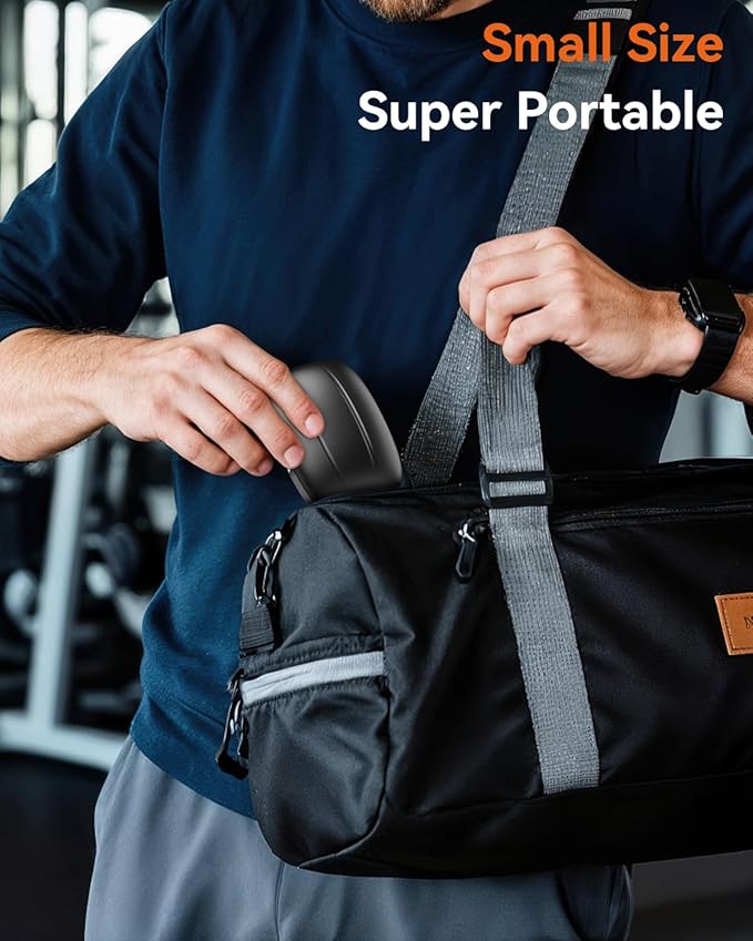 Wireless Earbuds, Sports Bluetooth 5.4 Headphones, Ear Buds with ENC Noise Canceling Mic, 80Hr Playtime Earphones, Palm-Sized, LED Power Display, IPX7 Waterproof Headset for Workout Running, Black