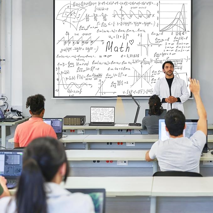 THUSTAR 8MP Document Camera & Webcam 4K with Dual Microphones, USB Visualiser A3-Size, 3-Level LED Lights, Image Invert Function, Fold, for Live Demo, Distance Education -Windows, macOS and Chrome OS