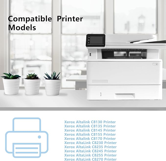 Extra High Yield Xerox Altalink C8130 C8145 Toner Cartridge 006R01746 006R01747 006R01748 006R01749 Toner Compatible for Xerox AltaLink C8130 C8135 C8145 C8155 C8170 Printer Black Cyan Magenta Yellow