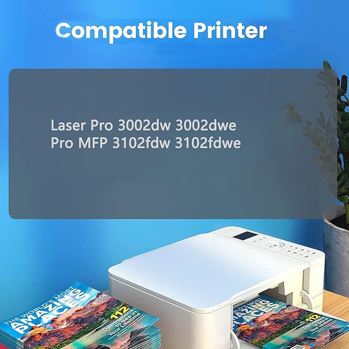 Compatible for HP 139X W1390X 139A W1390A High Capacity Toner Cartridge Replacement with Laser Pro 3002dw 3002dwe Pro MFP 3102fdw 3102fdwe Printer, 4000 Pages,Black-1 Pack