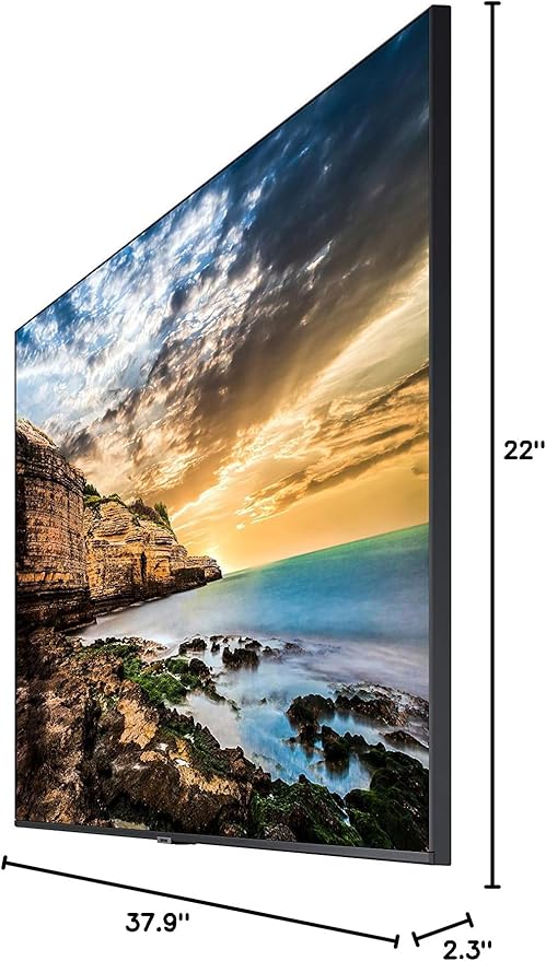 SAMSUNG 43” QET Series LFD Display with Integrated MagicInfo Lite Player, Crystal 4K Processor and UHD Resolution, 8ms Response Time, 300 nit, Home UI, Built-in Speakers, LH43QETELGCXZA