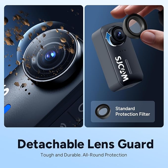 SJCAM C110Plus Magnetic Combo, 4K POV Pocket Action Camera,170° FOV Video, 6-Axis Stabilization,Mini Body Camera, Waterproof, Wearable cam for travel sport,Built-in Mic for Vlogging,Helmet Mount,Black