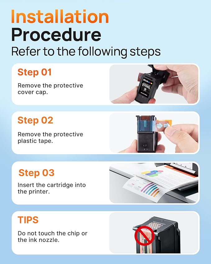 275XL PG275 Black Ink Cartridges Replacement for Canon Ink 275 for 275XL Ink Cartridges for Canon Printers PIXMA TS3520 TS3522 TS3720 TS3722 TR4720 TR4722 TR4723 (2 Black)