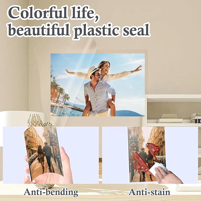 Thermal Laminating Pouches, 8.5" x 11.9", 3 Mil, 100-Pack – Laminating Sheets for 8.25 x 11 Paper, Teacher Supplies, Classroom Essentials, Office Use, Photo Safe