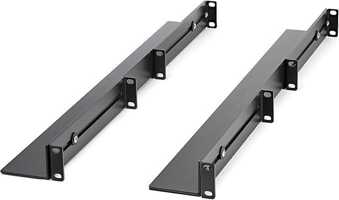 StarTech.com 15U 19" Open Frame Server Rack - 4 Post Adjustable Depth 22-40" Mobile & com 1U 19 inch Server Rack Rails - 24-36 inch Adjustable Depth