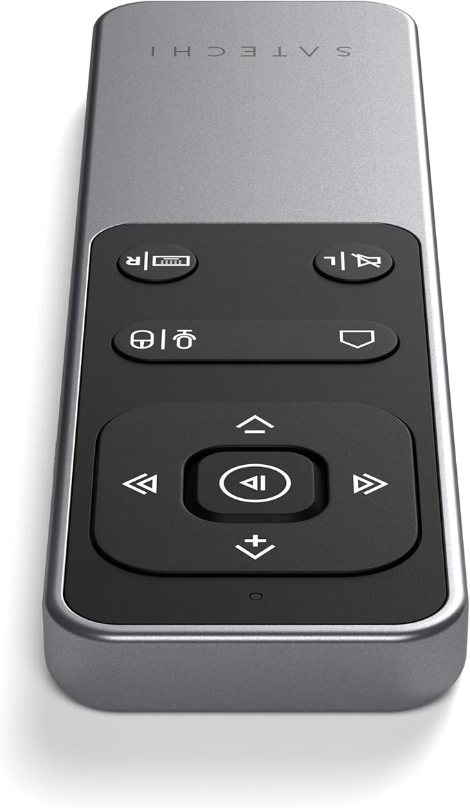 Satechi Bluetooth Remote Control, R2 Multimedia Remote Control in Presentation & Media Mode, for MacBook Air/Pro M4, iPad Air/Pro M4/M3, Not Compatible with Windows 10/11
