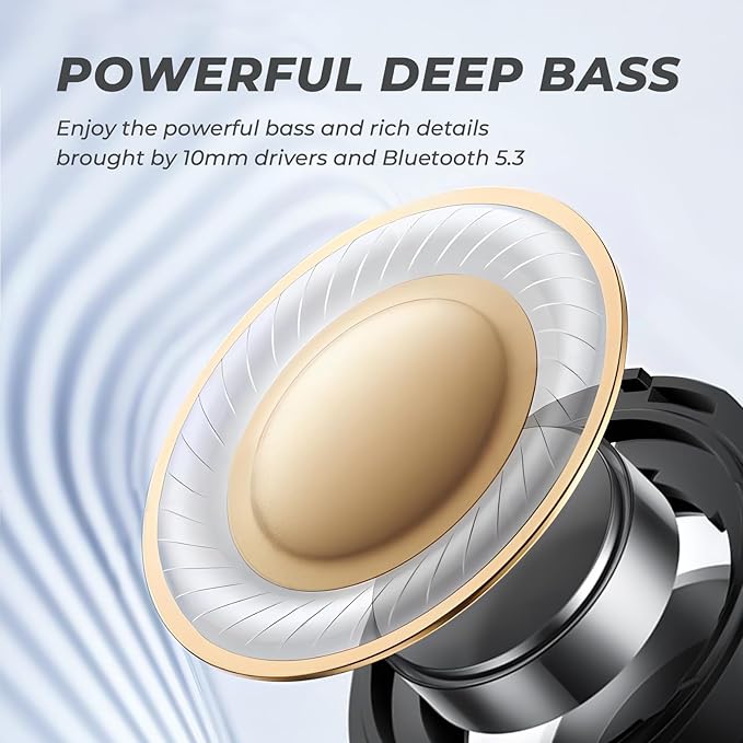 TONEMAC N18 Neckband Bluetooth Earbuds, Wireless Bluetooth 5.2 Headphones with Microphone, Ultra-Lightweight Comfort, IPX7 Waterproof, Deep Bass Strong Beat, 20H Playtime, Magnetic Earphones, White