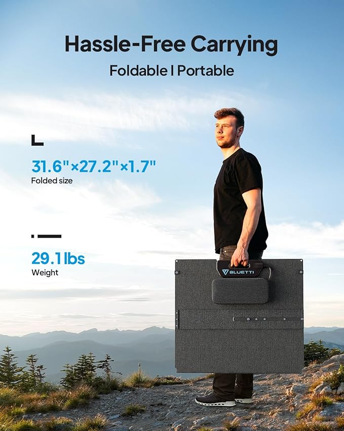 BLUETTI AC200PL Solar Generator with 350W Solar Panel (Ship Separately), 2304Wh LFP Battery Backup, Expandable to 8448Wh, 4 2400W AC Outlets (3600W Power Lifting), TT30 Output for RV, Camping, Outage