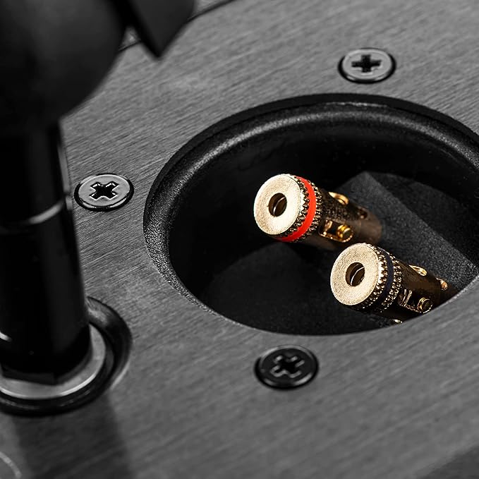 OSD Audio Nero MODQ2 Bookshelf Monitor Speakers 100W, 3” Glass Fiber Mid/Woofer, 1” Silk Dome Tweeter for Home Theaters, Desks, Gaming (Black, Pair)