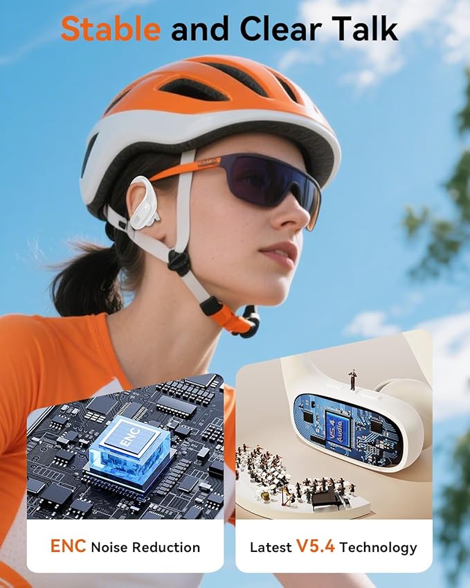 Wireless Earbuds, Sports Bluetooth 5.4 Headphones, Ear Buds with ENC Noise Canceling Mic, 50Hr Playtime Earphones, Palm-Sized, LED Power Display, IPX7 Waterproof Headset for Workout Running, White